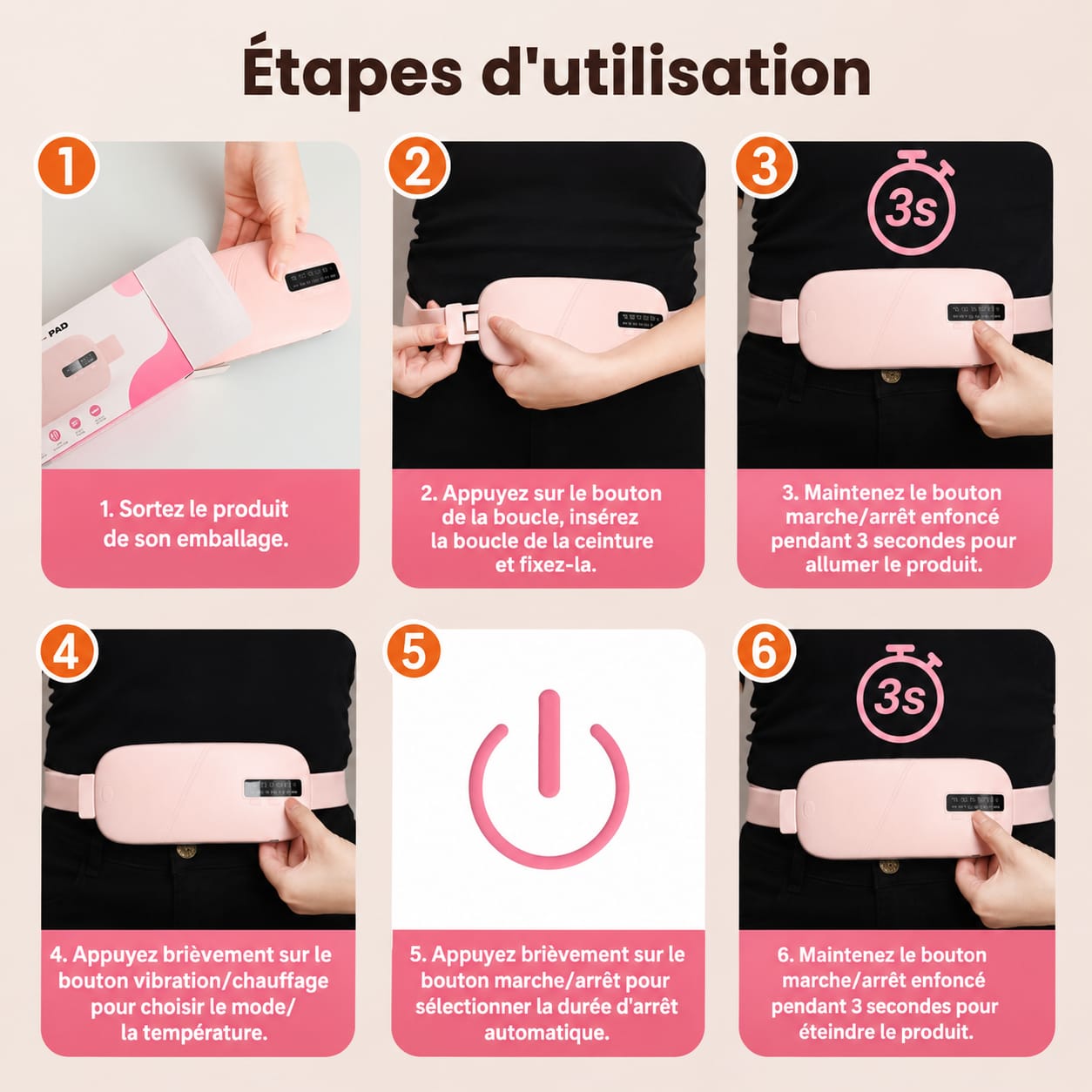 CEINTURE CHAUFANTE